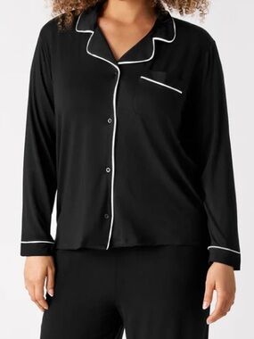 Little Sleepies Pajama Top Black NWT